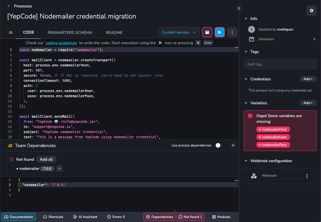 Add all dependencies