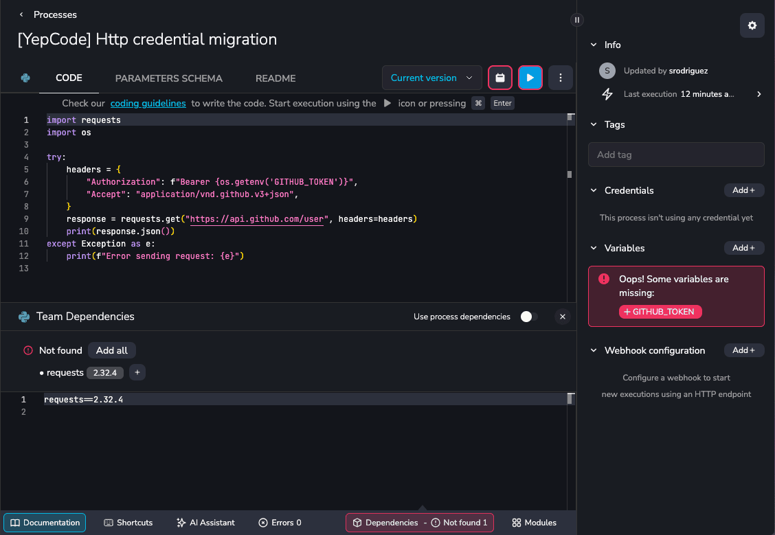 Add all dependencies